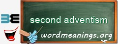 WordMeaning blackboard for second adventism